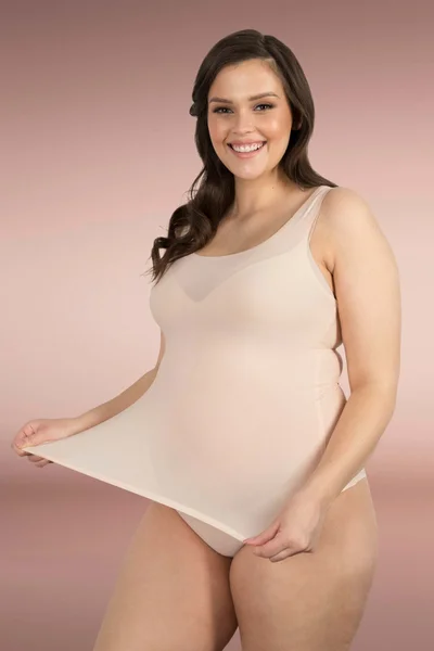 Spodní těhotenské tílko Julimex nude