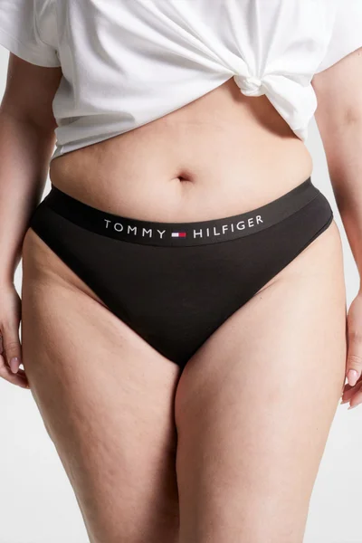 Černé dámské bavlněné kalhotky Tommy Hilfiger