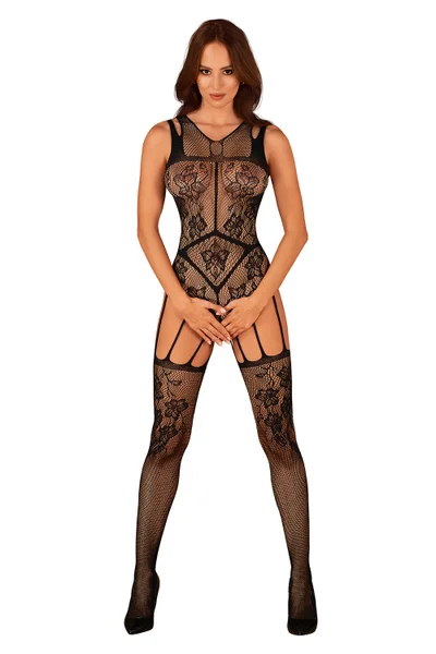 Žhavý bodystocking s průstřihem Obsessive