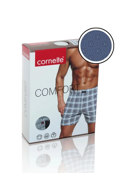 Pánské světle modré trenýrky Comfort - Cornette