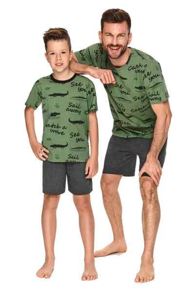Chlapecké pyžamo F810 Luka - Taro (barva Zelená)