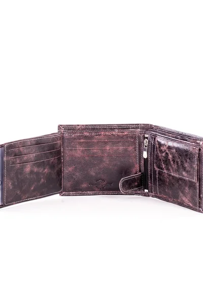 Černo-hnědá pánská kožená peněženka FPrice