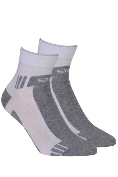 Dámské bílo-šedé sportovní ponožky Gatta active