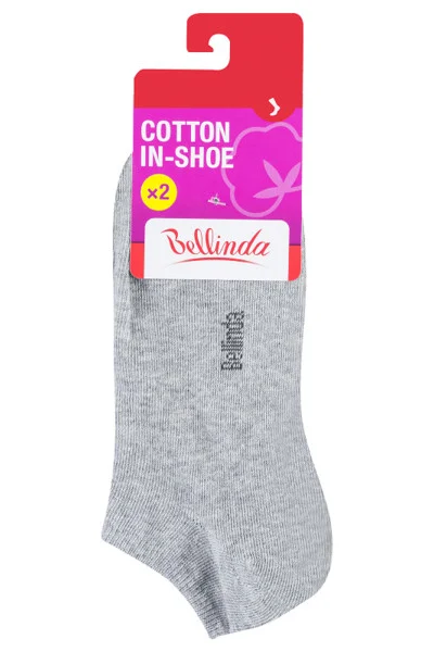 Dámské krátké ponožky 2 páry COTTON IN-SHOE SOCKS 2x - Bellinda -