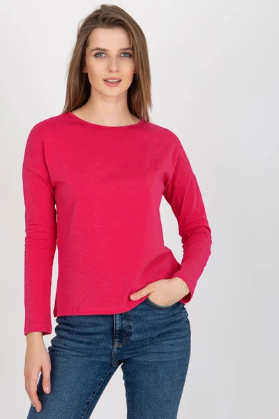 Červené dámské tričko s dlouhými rukávy FPrice