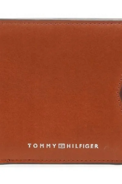 Hnědá unisex peněženka z přírodní kůže Tommy Hilfiger