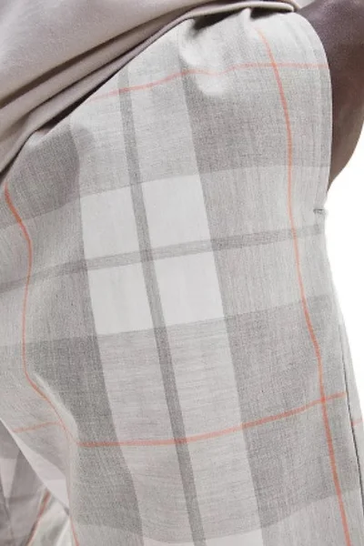 Pánské šortky na spaní WG347 1MQ - šedábílá - Calvin Klein