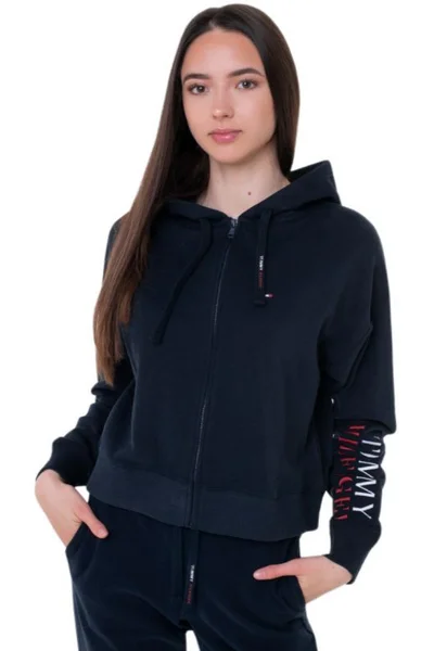 Dámská mikina s kapucí Cropped Zip - Tommy Hilfiger