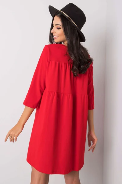 Červené volné šaty FPrice