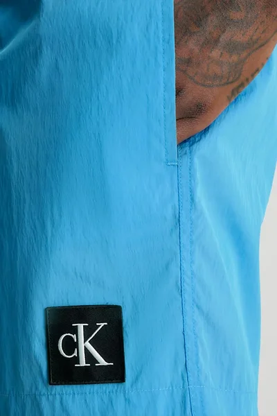 Pánské modré plavkové trenýrky Calvin Klein