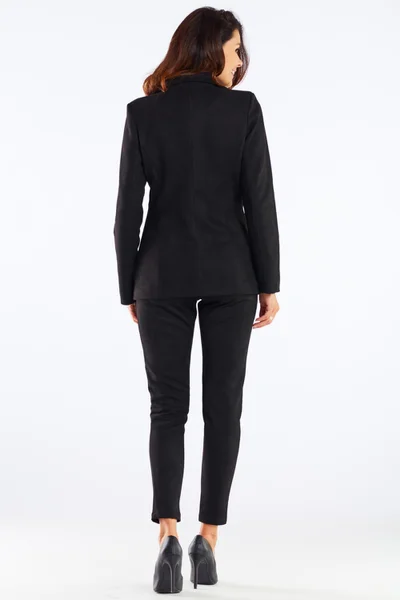 Elegantní úzké dámské kalhoty awama černý
