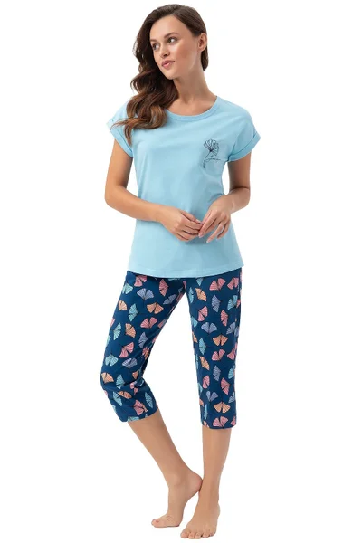 Pohodlné bavlněné dámské pyžamo Luna plus size