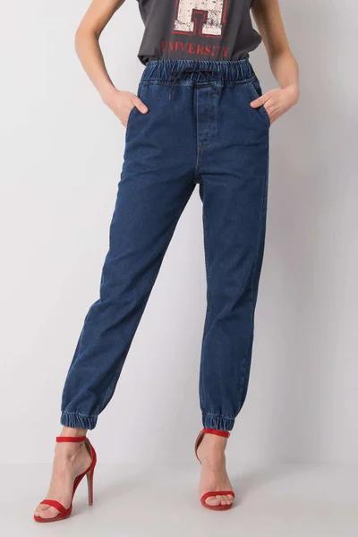 Dámské džíny s vysokým pasem B914 - RUE PARIS FPrice jeans