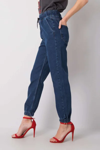 Dámské džíny s vysokým pasem B914 - RUE PARIS FPrice jeans