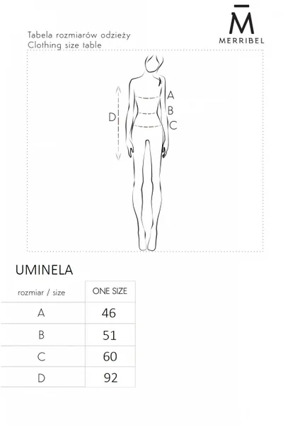 Dámské ombre šaty s ramínky Uminela - Merribel