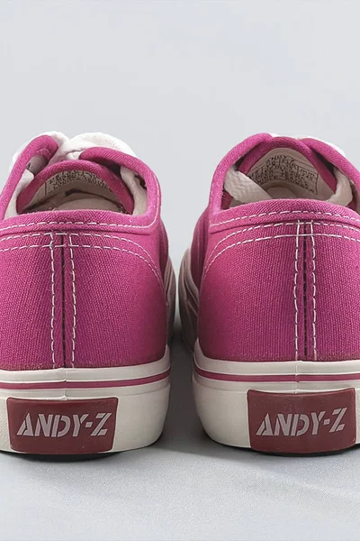 Dámské šněrovací tenisky ve fuchsijové barvě Q586 ANDY-Z (barva Růžová)
