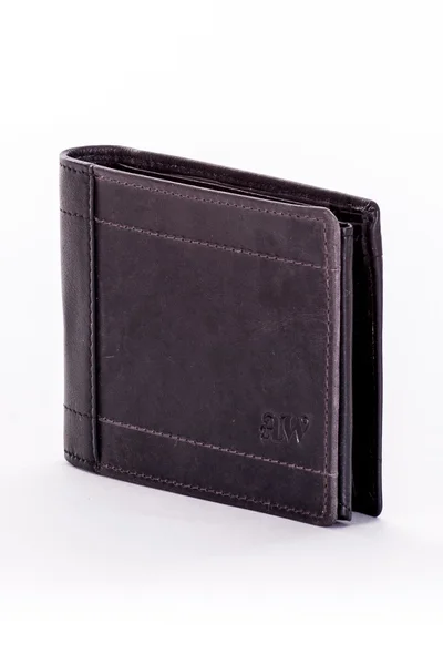 Pánská černošedá peněženka s prošíváním FPrice