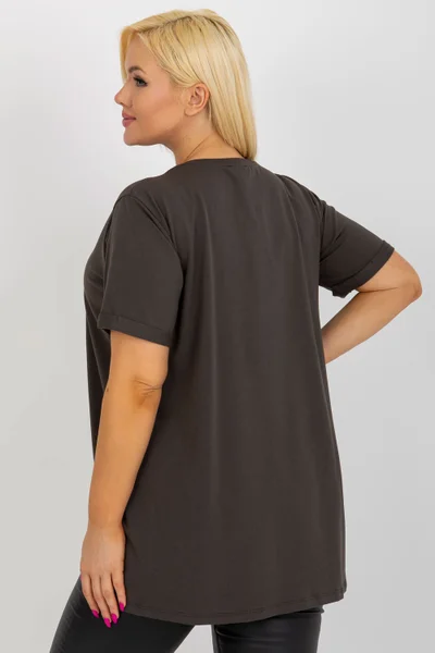 Pohodlné bavlněné dámské tričko RELEVANCE univerzální velikost