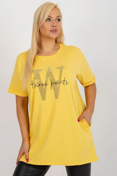Dámské žluté tričko univerzální velikost RELEVANCE