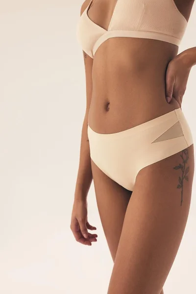 Kalhotky Finau Hladké s Síťovanými Boky - S-XL - 2 ks