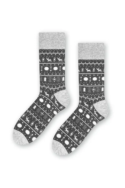Vysoké pánské ponožky s vánočním motivem Steven