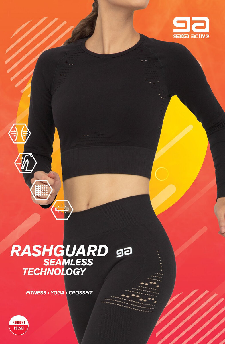 Dámský nátělníktop Gatta RQ462 Rashguard Fitness (v barvě black), černá M i384_54295878