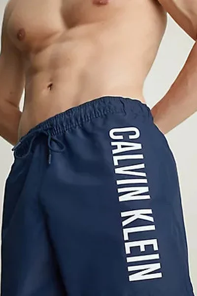 Pánské tmavě modré kraťasy Calvin Klein - Essentials