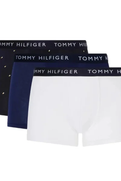 Moderní pánské bavlněné boxerky s elastanem 3ks Tommy Hilfiger