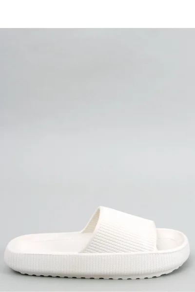 Dámské gumové pantofle v bílé barvě Inello
