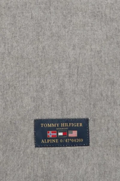 Světle šedá pánská šála Tommy Hilfiger