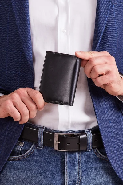 Pánská kožená peněženka bez zapínání FPrice