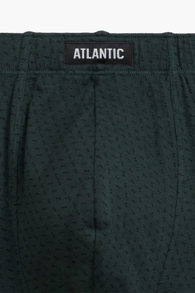 Atlantic Pánské Slipy 3-Pack - Smaragdovošedé