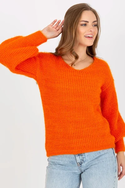 Dámský svetr TW SW BI A454 oranžový FPrice
