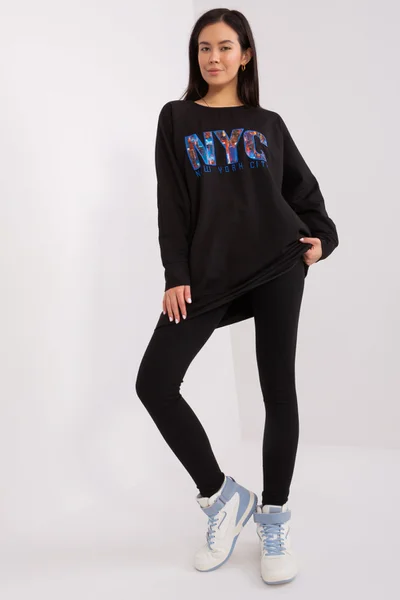 Ležérní černá oversize souprava FPrice