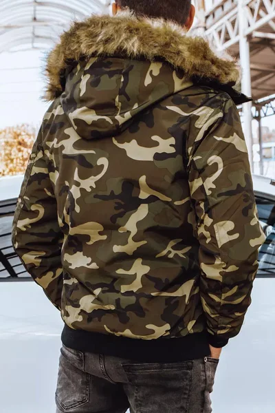 Maskáčová zimní pánská bunda army styl Dstreet