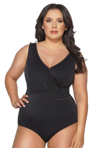 Jednodílné klasické dámské plavky plus size pro plnoštíhlé AVA SWIMWEAR