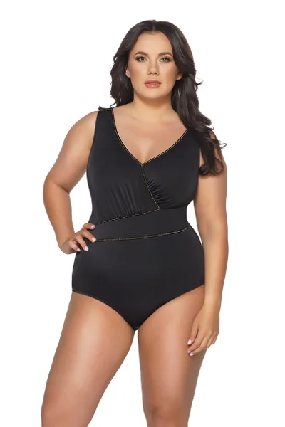 Jednodílné klasické dámské plavky plus size pro plnoštíhlé AVA SWIMWEAR