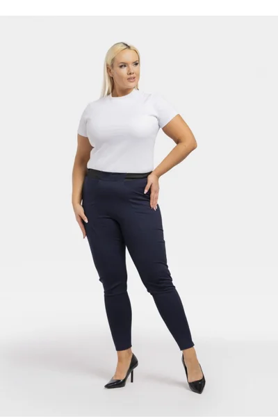 Dámské plus size legíny Bella s kapsami Karko