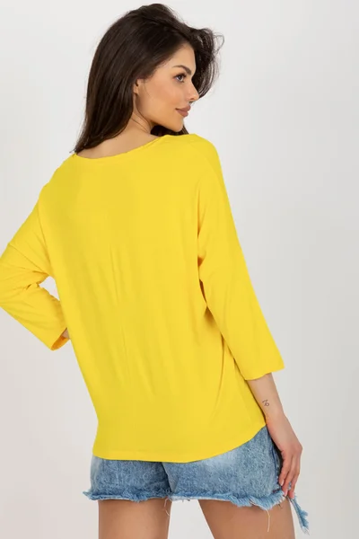 Lehké žluté dámské tričko FPrice