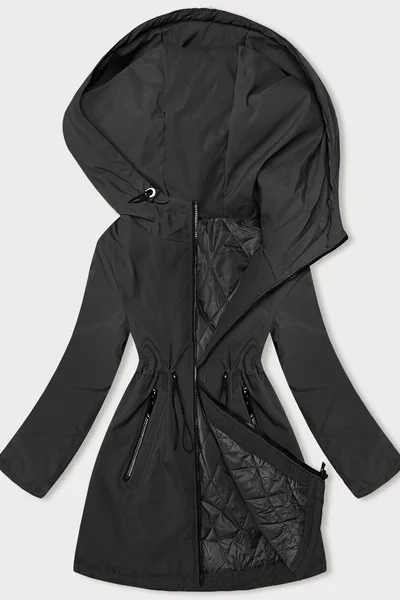 Černá dámská bunda s kapucí S'WEST
