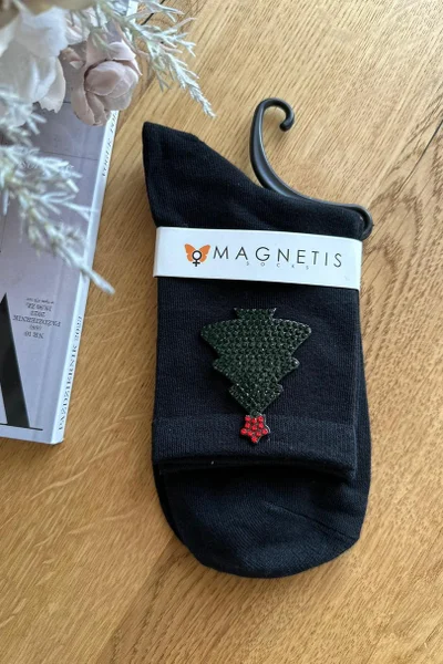 Barevné ponožky s vánočním motivem Magnetis