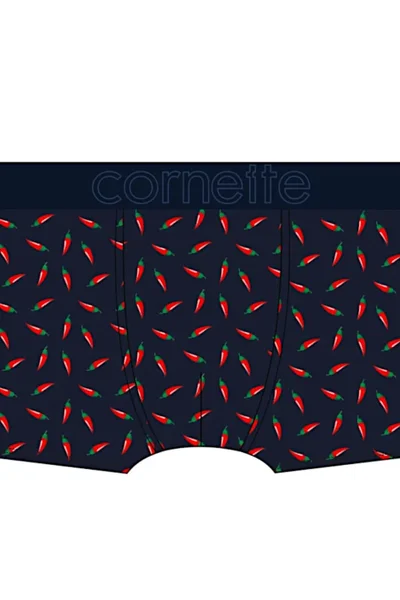 Vzorovaná pánské boxerky s elastanem Cornette