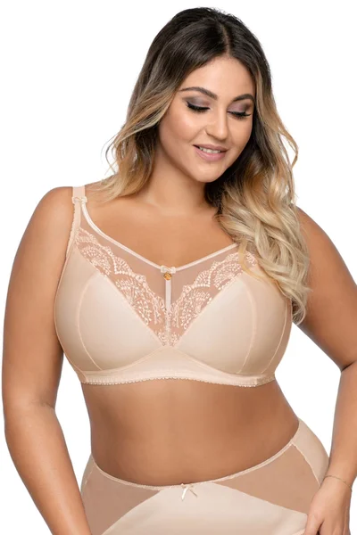 Krajková tělová dámská podprsenka pro větší poprsí Ava plus size