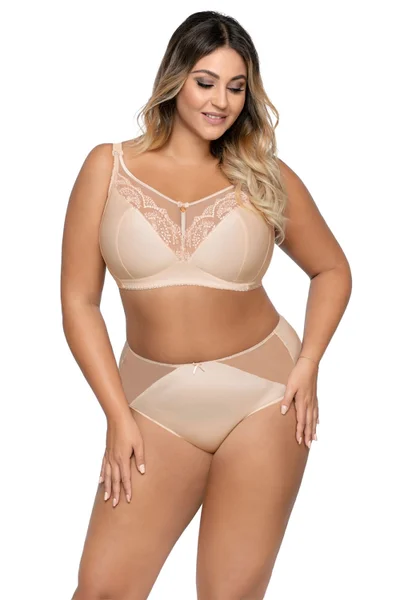 Krajková tělová dámská podprsenka pro větší poprsí Ava plus size