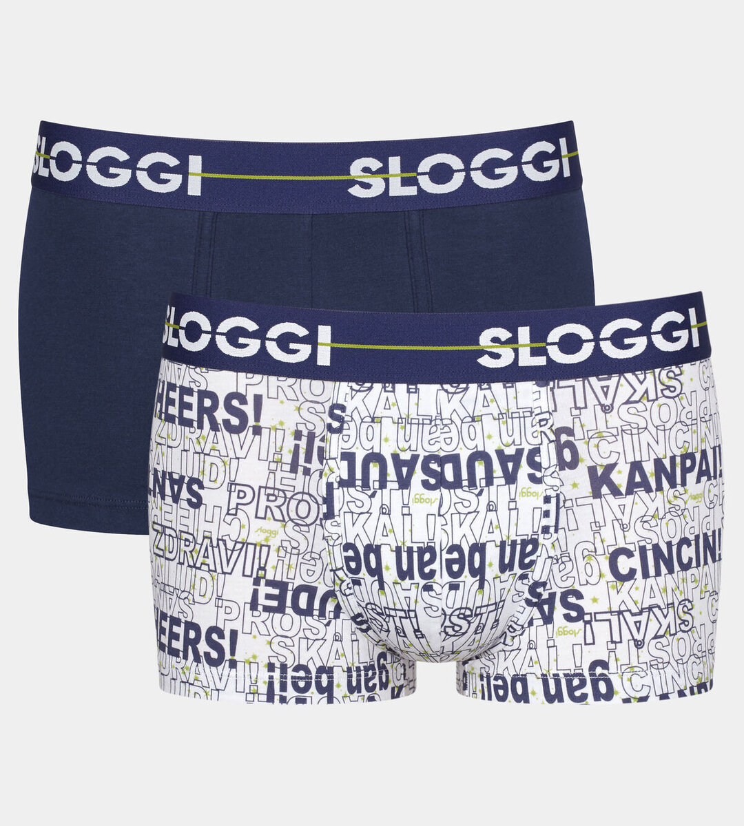 Pánské boxerky Sloggi men Go Holiday Hipster C2P Triumph (světle modrá kombinace (M007)), světlá kombinace modré (M007) 006 i147_01022397