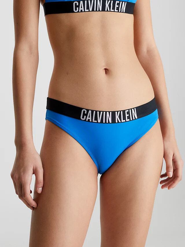 Modré dámské kalhotky k bikinám Calvin Klein, L i10_P60644_2:90_