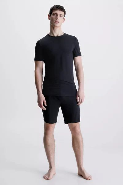 Černé pánské spodní tričko s krátkým rukávem Calvin Klein