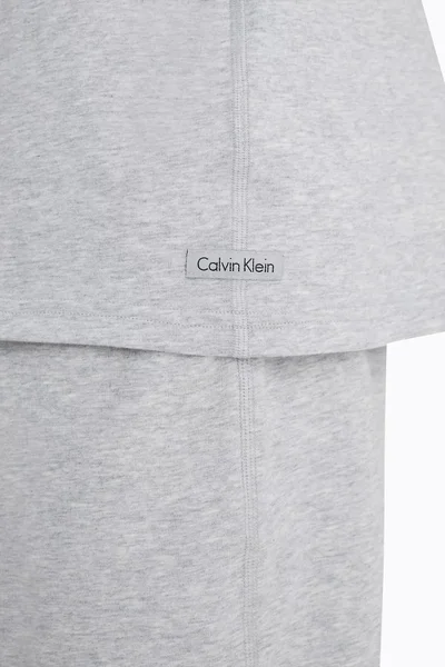 Světle šedé pánské pyžamo z bavlny Calvin Klein