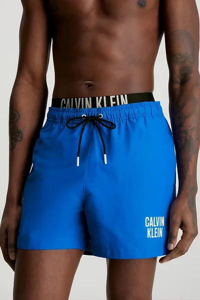 Pánské koupací trenýrky v modré barvě Calvin Klein