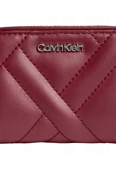 Vínová dámská malá peněženka Calvin Klein